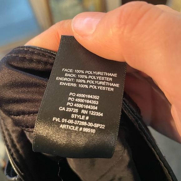 Aritzia Babaton black vegan leather pants size 8 - Picture 14 of 14